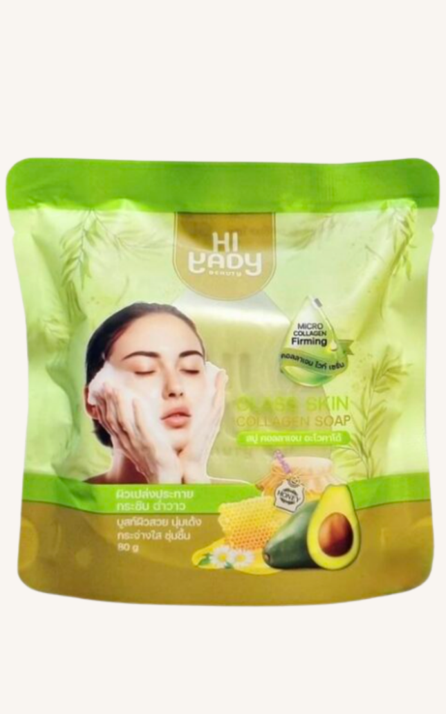Hi Lady / Hiyady Glass Skin Collagen Soap – Brightening Face & Body Bar