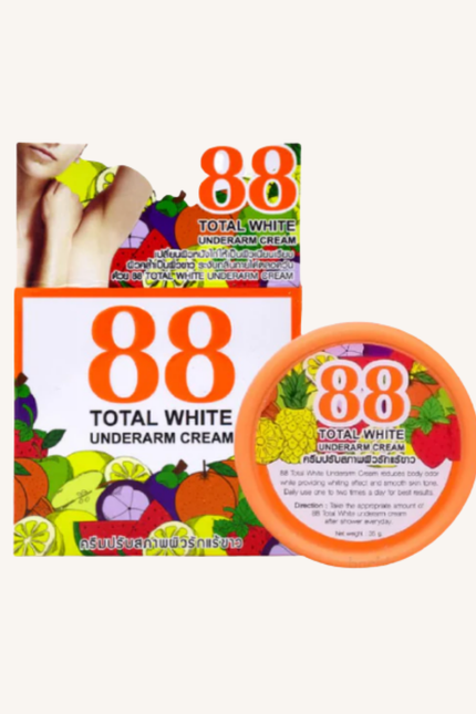 88 Total White Underarm Cream – Brightening & Odor-Control Formula