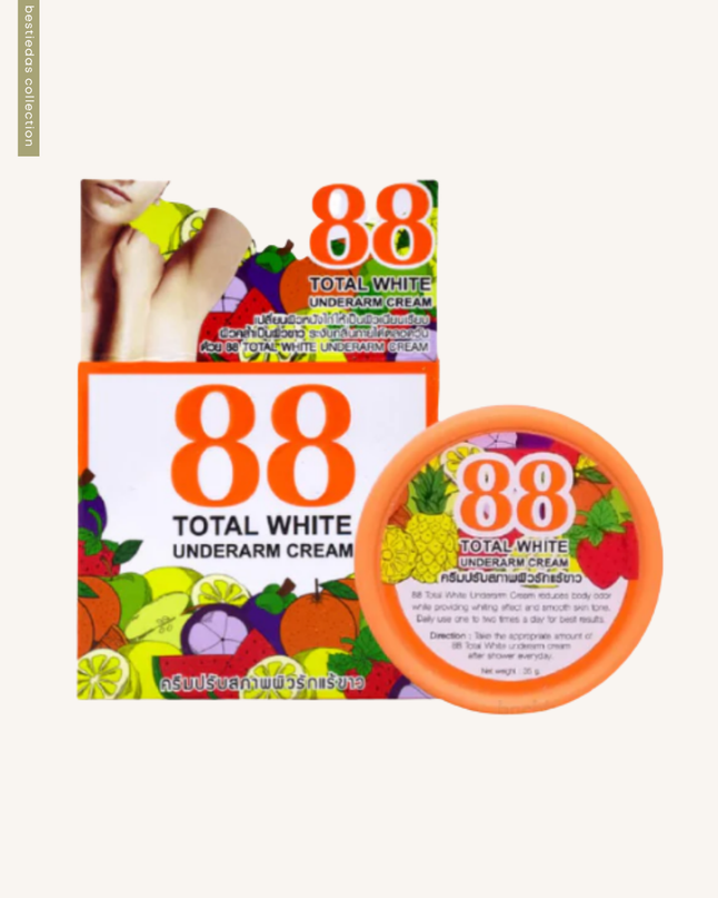 88 Total White Underarm Cream – Brightening & Odor-Control Formula