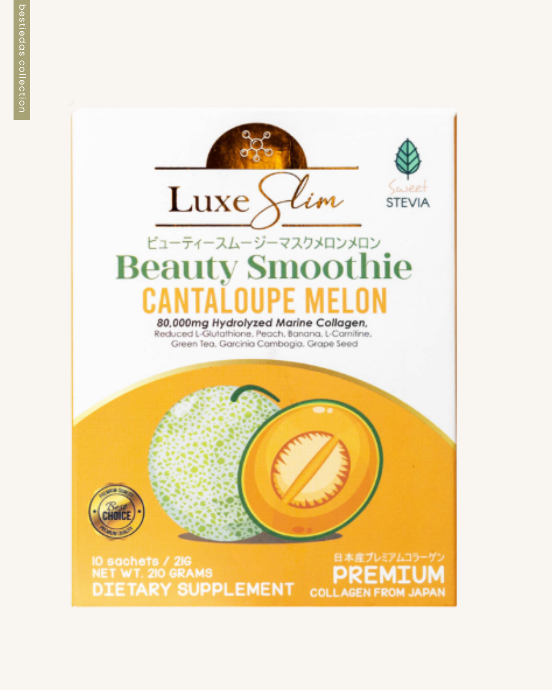 Cantaloupe Melon Beauty Smoothie – Whitening & Detox Drink | 10 Sachets