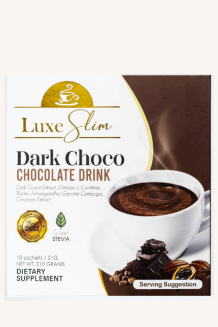 Dark Choco Beauty Drink – Slimming & Whitening Cacao Mix | 10 Sachets