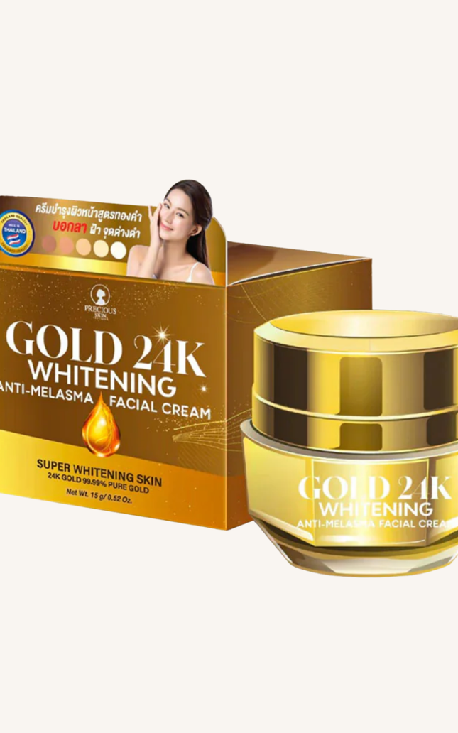 Gold 24K Whitening Anti-Melasma Facial Cream – Pure Gold & Botanical Extracts