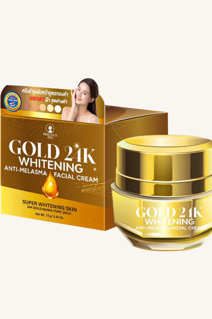 Gold 24K Whitening Anti-Melasma Facial Cream – Pure Gold & Botanical Extracts
