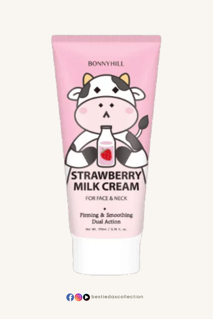 Bonnyhill Strawberry Milk Cream – Firming & Smoothing Dual Action (170ml)