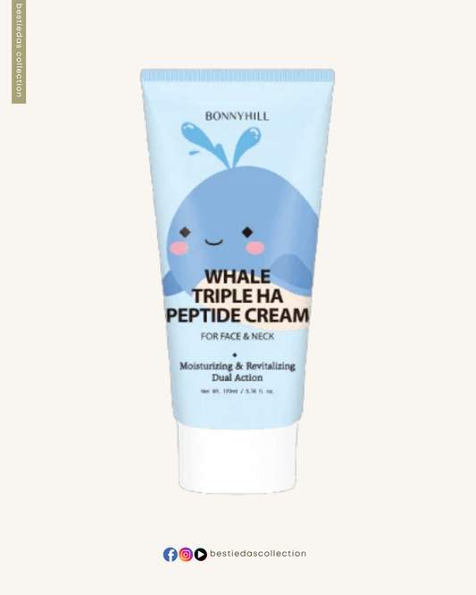 Bonnyhill Whale Triple HA Peptide Cream – Moisturizing & Revitalizing (170ml)
