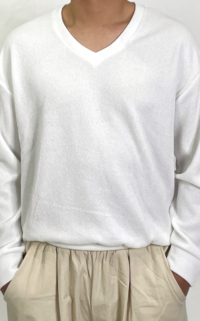 Men’s Knitted Long Sleeve Sweater – Relaxed Fit (L–1XL)