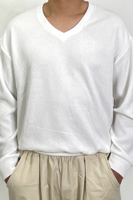 Men’s Knitted Long Sleeve Sweater – Relaxed Fit (L–1XL)