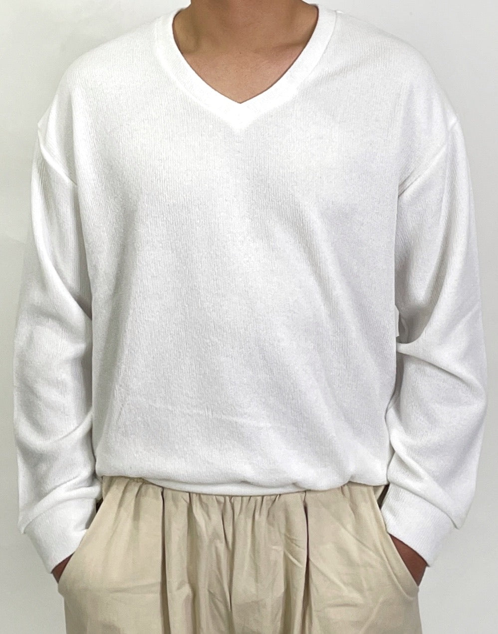 Men’s Knitted Long Sleeve Sweater – Relaxed Fit (L–1XL)