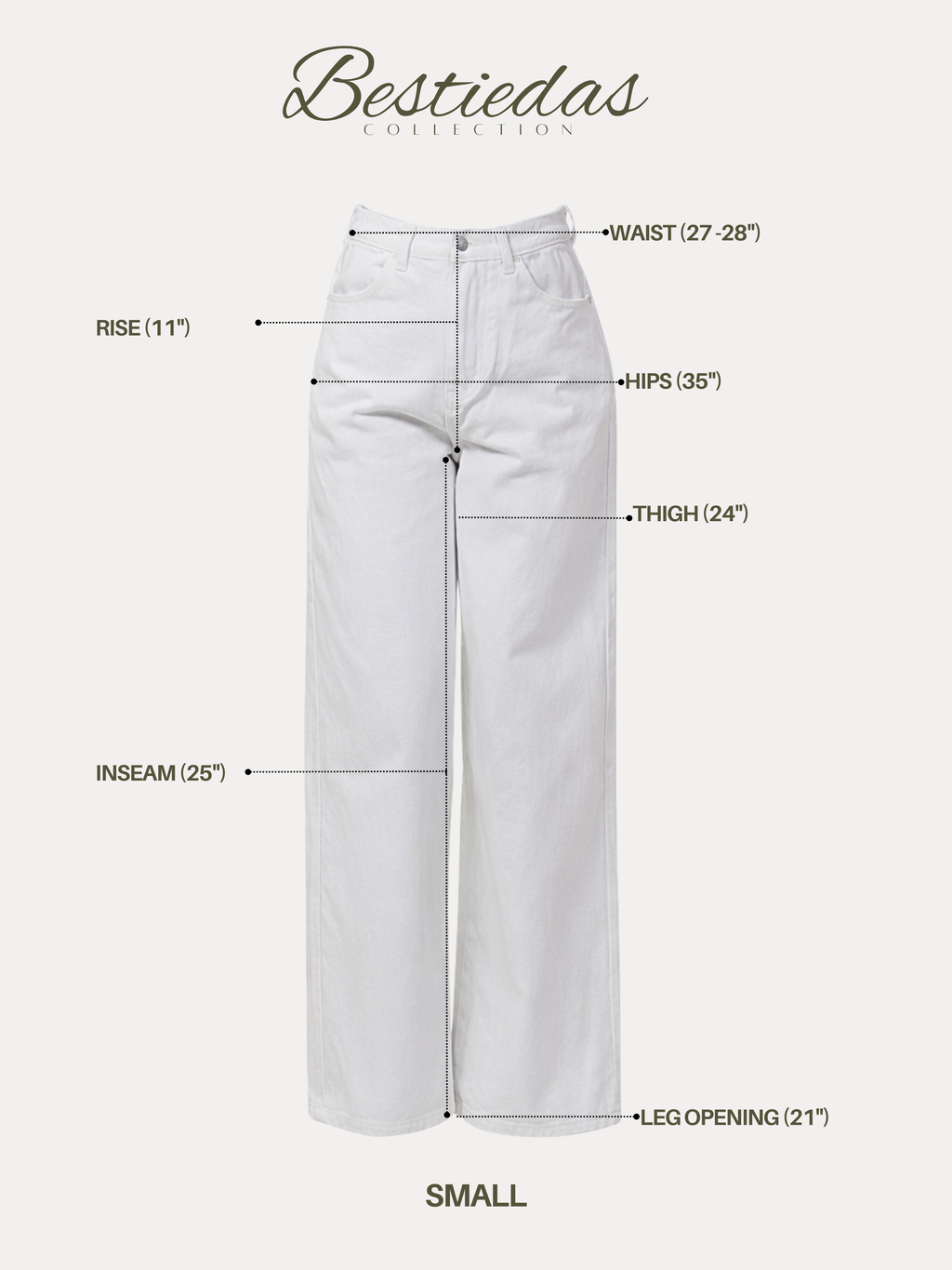 High Rise Wide Leg Denim Pants