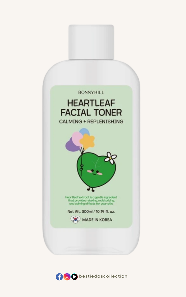Bonnyhill Heartleaf Facial Toner – Calming & Replenishing (300ml)