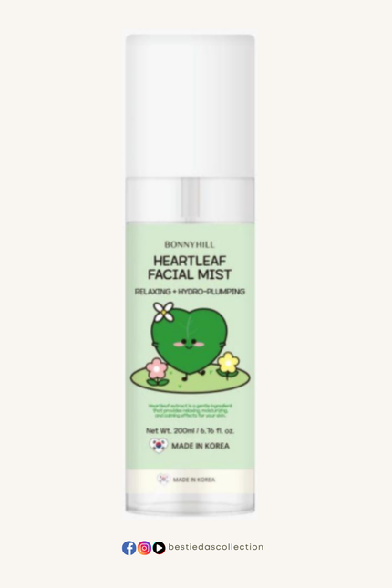 Bonnyhill Heartleaf Facial Mist – Relaxing & Hydro-Plumping Spray (200ml)