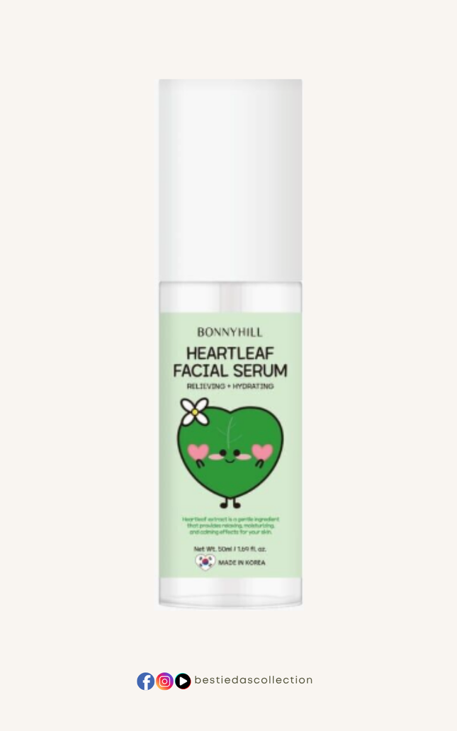 Bonnyhill Heartleaf Facial Serum – Relieving & Hydrating (50ml)