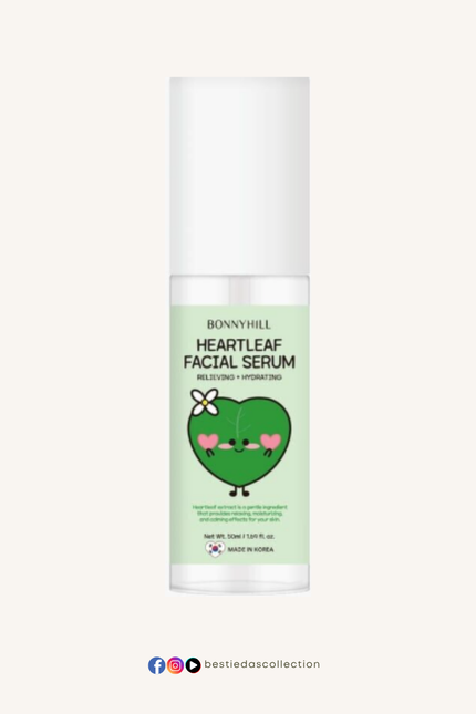 Bonnyhill Heartleaf Facial Serum – Relieving & Hydrating (50ml)