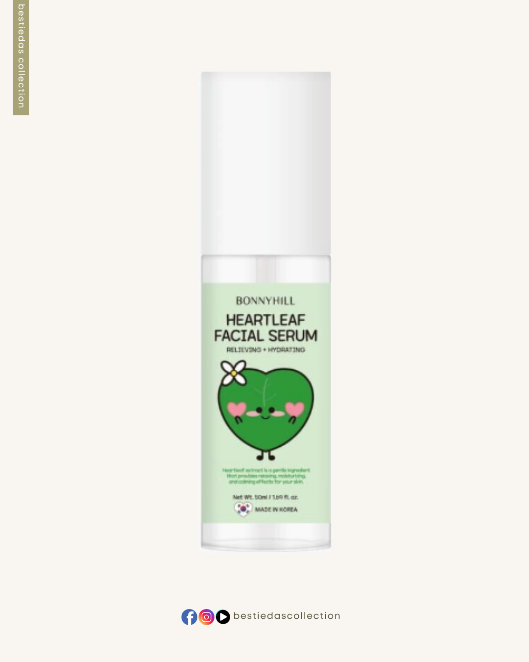 Bonnyhill Heartleaf Facial Serum – Relieving & Hydrating (50ml)