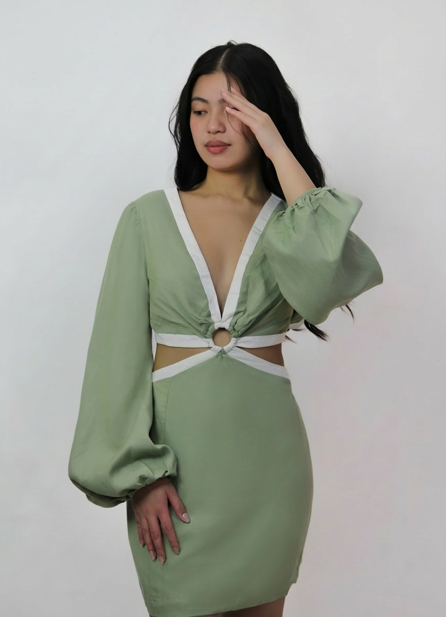 Open-Back Cutout Mini Dress