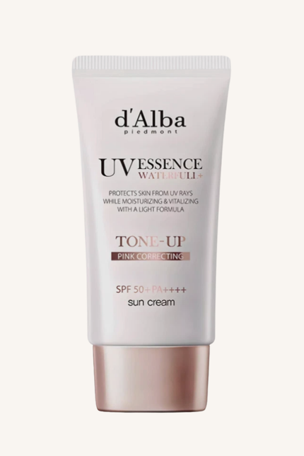d’Alba UV Essence Waterfull+ Tone-Up Pink Correcting Sun Cream SPF 50+ PA++++ (50 ml)
