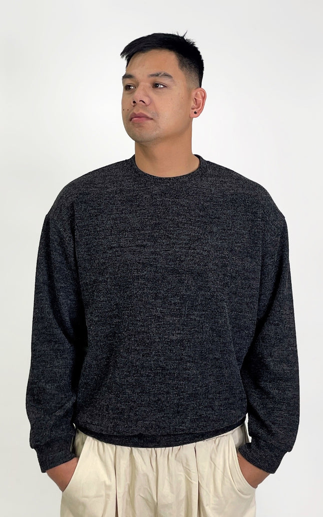 Men’s Knitted Long Sleeve Sweater – Relaxed Fit (L–1XL)