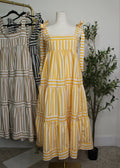 Striped Tie Strap Maxi