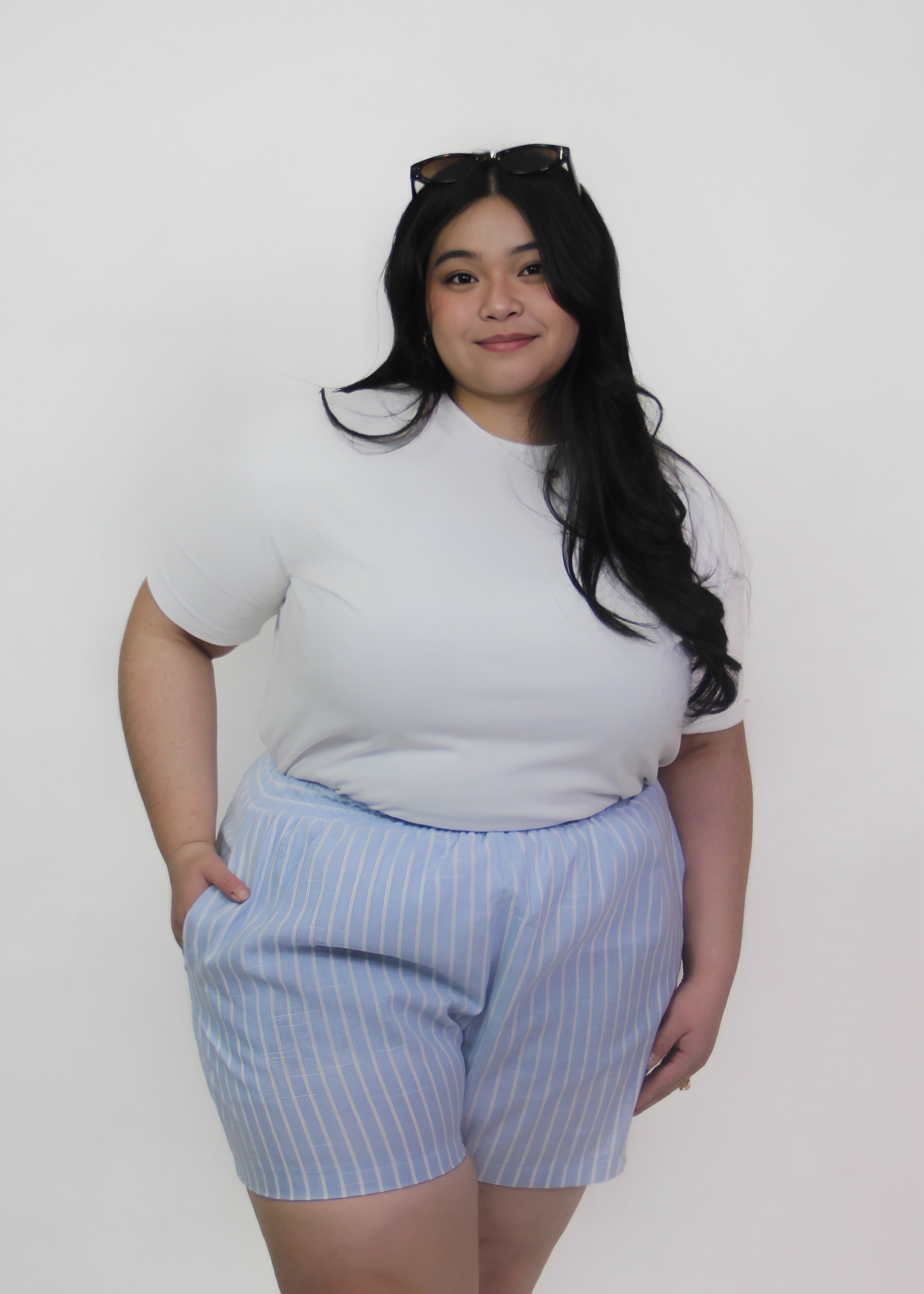 Blue Stripe Relaxed Co-Ord Set