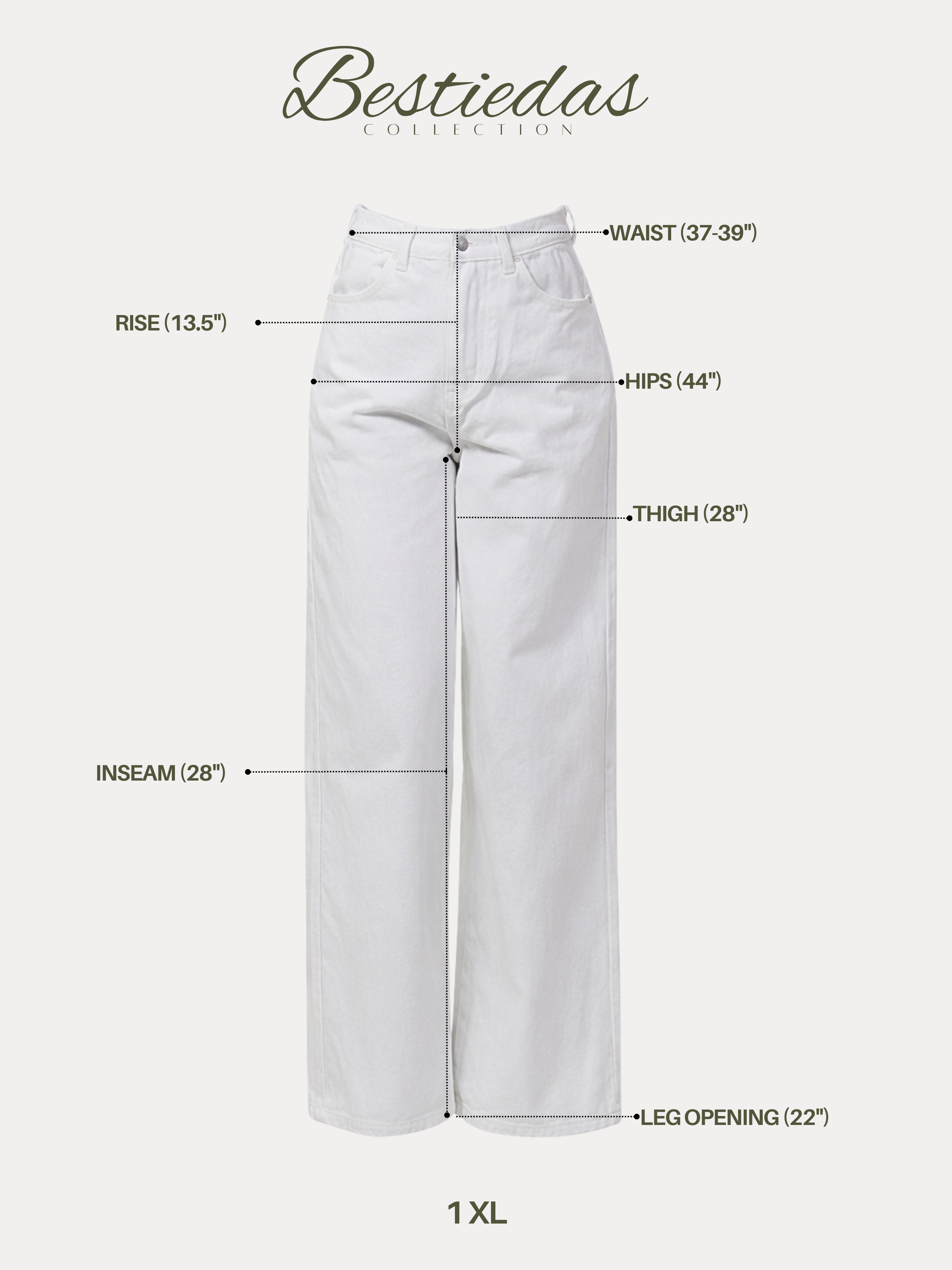 High Rise Wide Leg Denim Pants