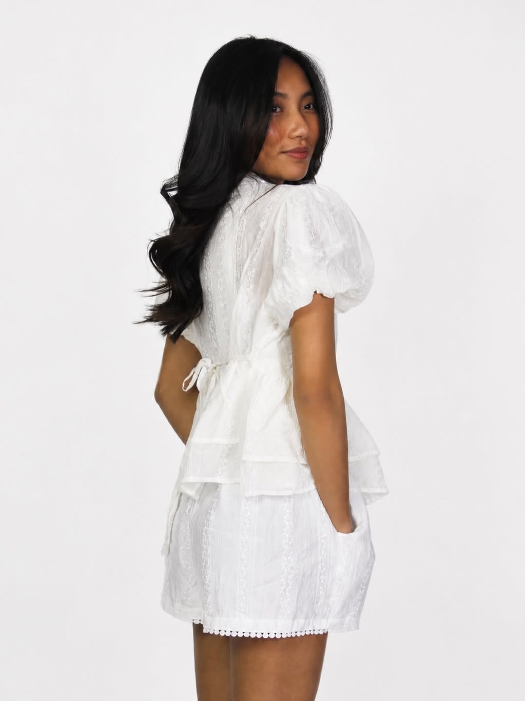 Sheer Lace Two-Piece Set