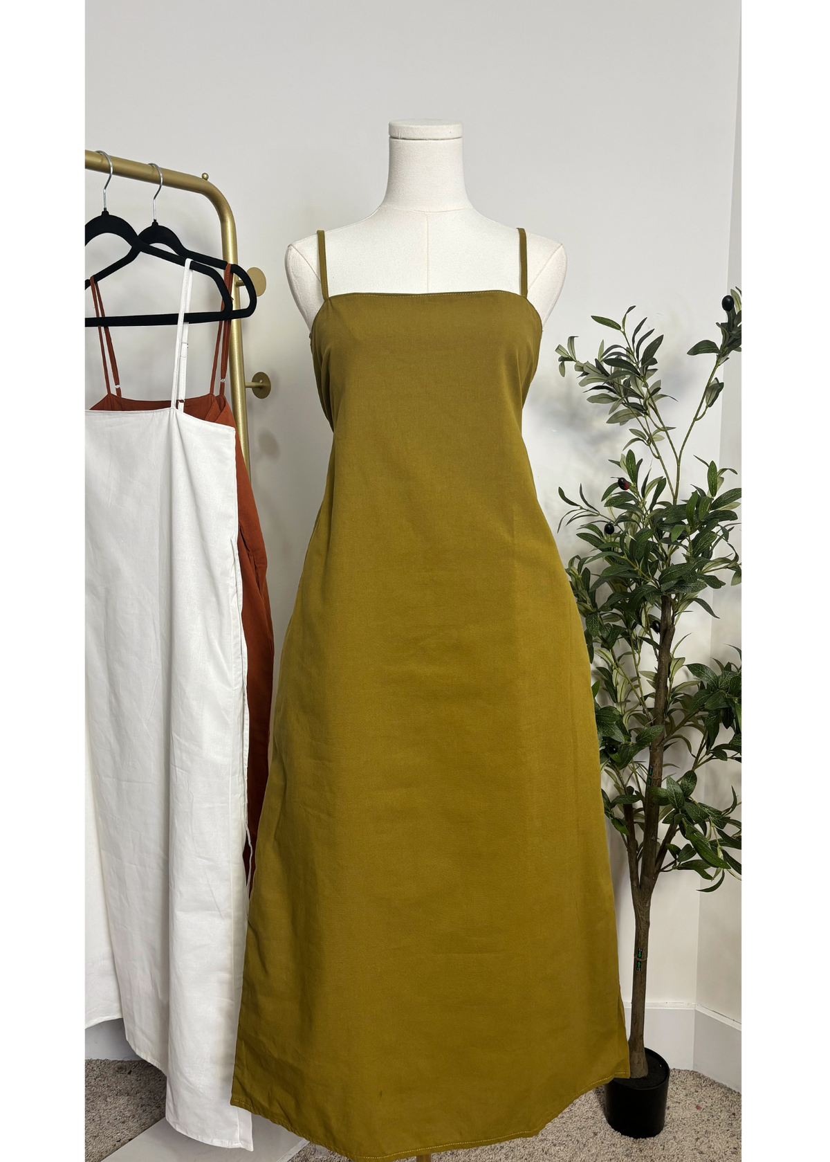 Square Neck Maxi Dress