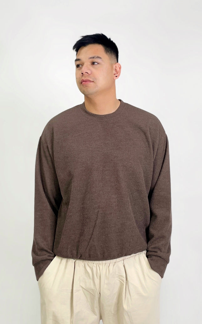 Men’s Knitted Long Sleeve Sweater – Relaxed Fit (L–1XL)