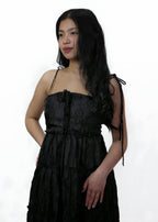 Petal Padded Lace Dress