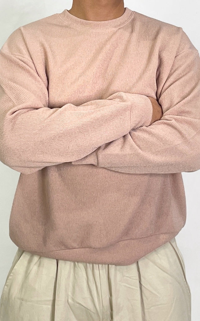 Men’s Knitted Long Sleeve Sweater – Relaxed Fit (L–1XL)