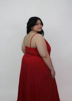 Scarlet Flow Maxi Dress