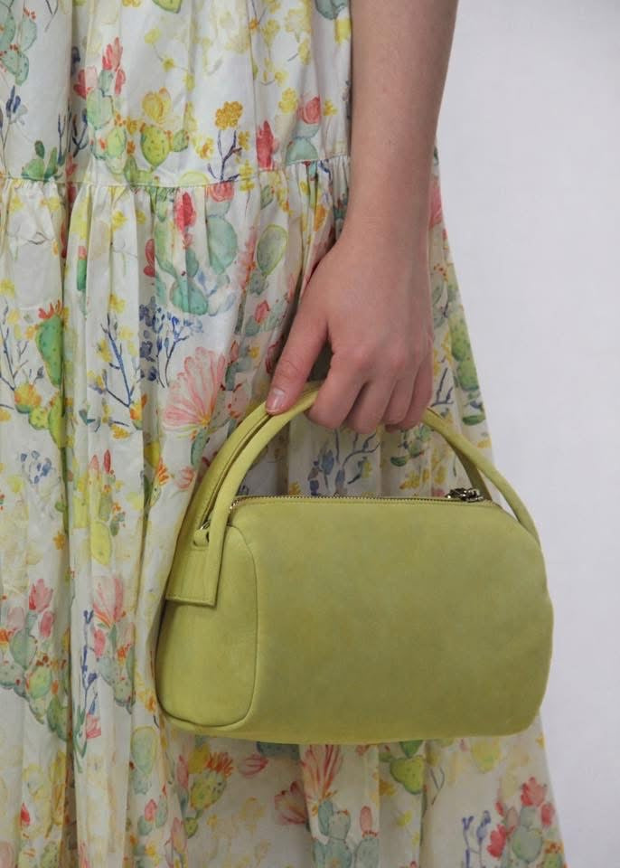 Mini Suede Top Handle Bag with Strap