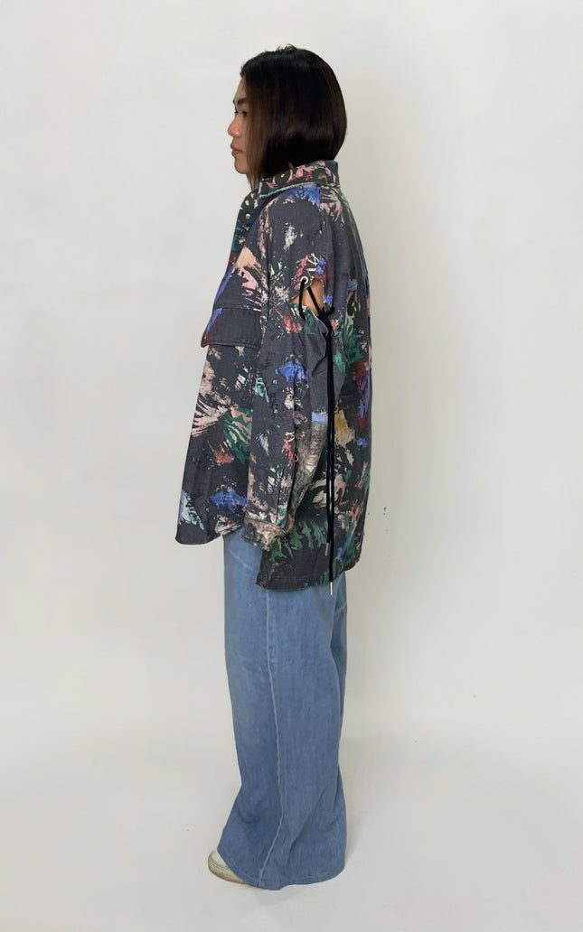 Textured Brushstroke Jacket