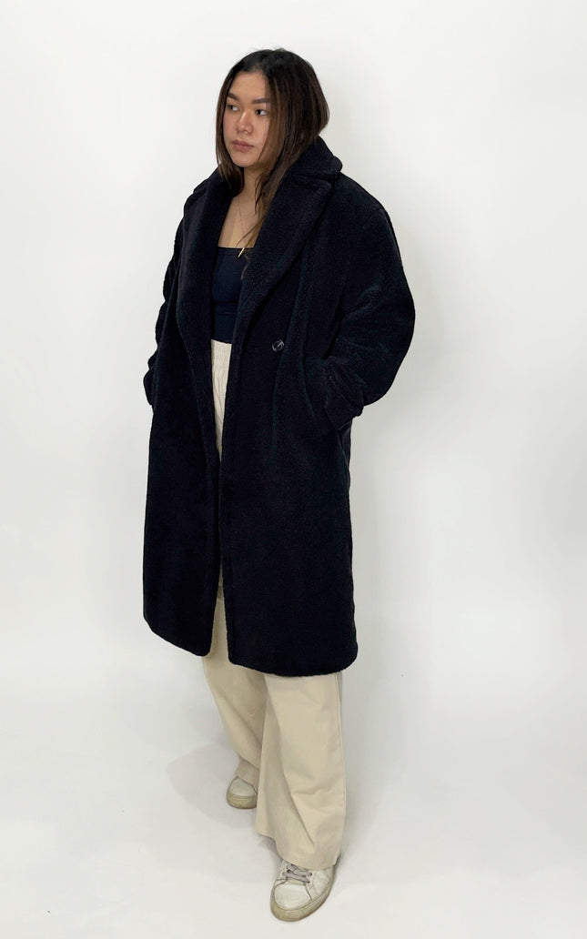 Plush Teddy Long Coat