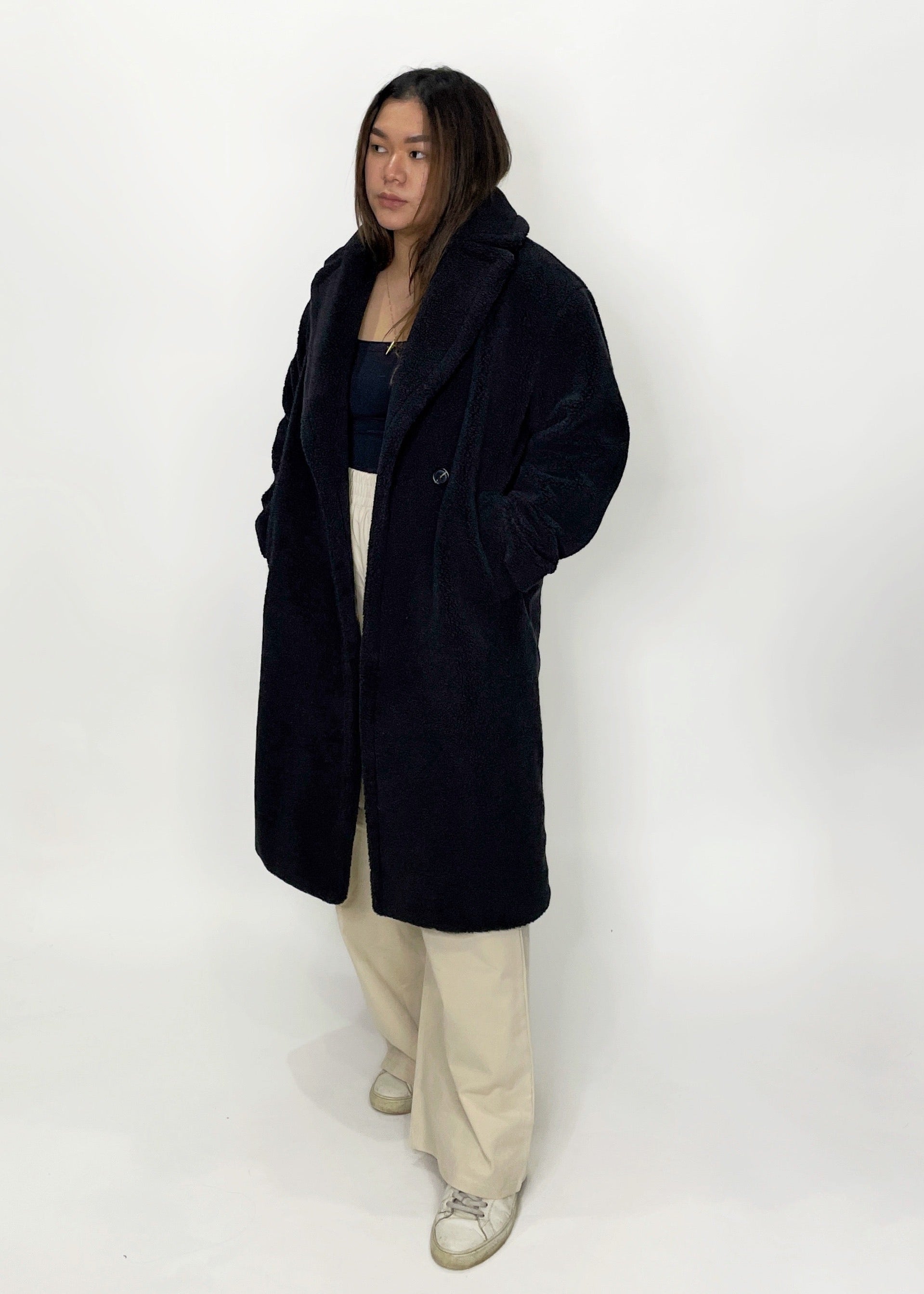 Plush Teddy Long Coat