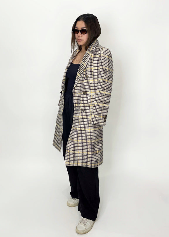 Classic Checkered Long Coat