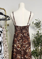 Floral A-Line Maxi Dress