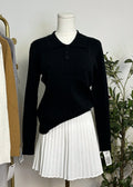 Cable Knit Collared Top
