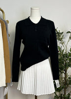 Cable Knit Collared Top