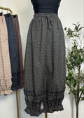 Plaid Barrel Cotton Pants
