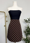 Polka Dot Mini Skort
