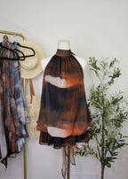 Abstract Halter Dress