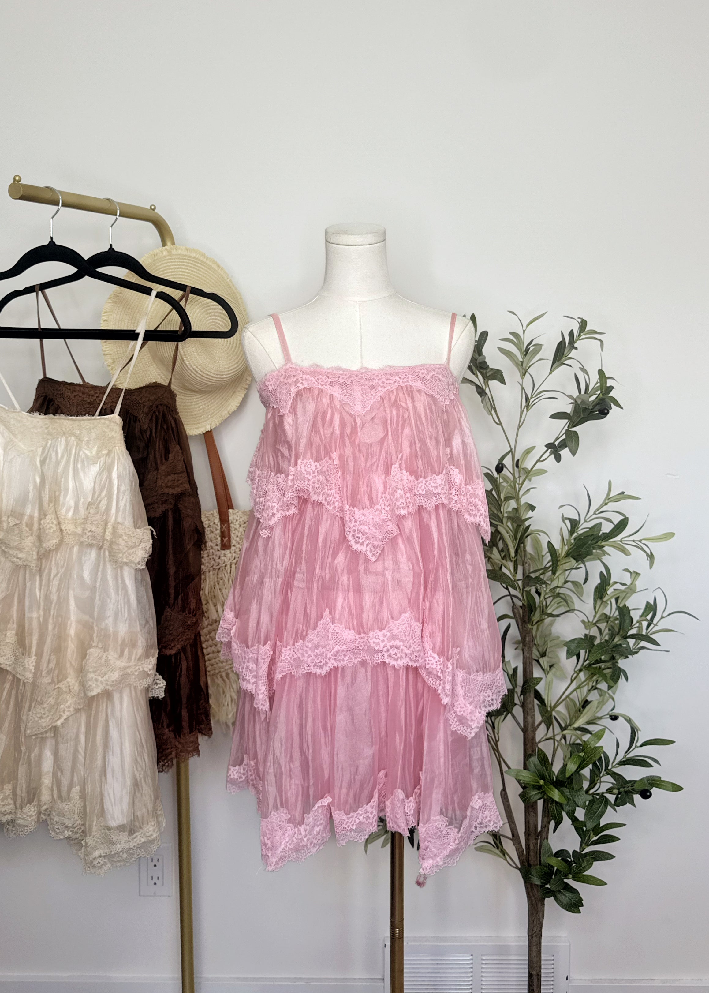 Lace Tie-Back Dress