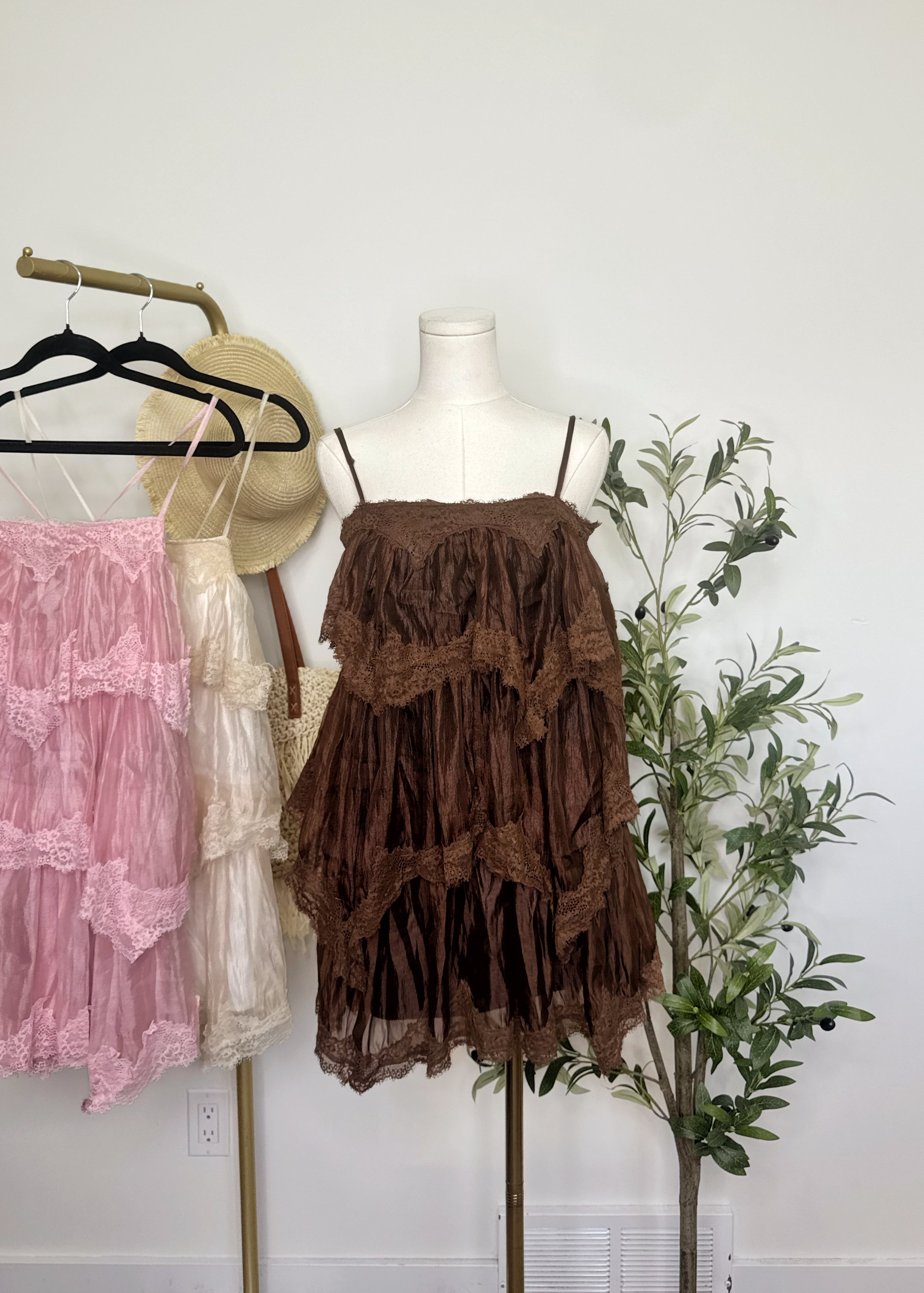 Lace Tie-Back Dress