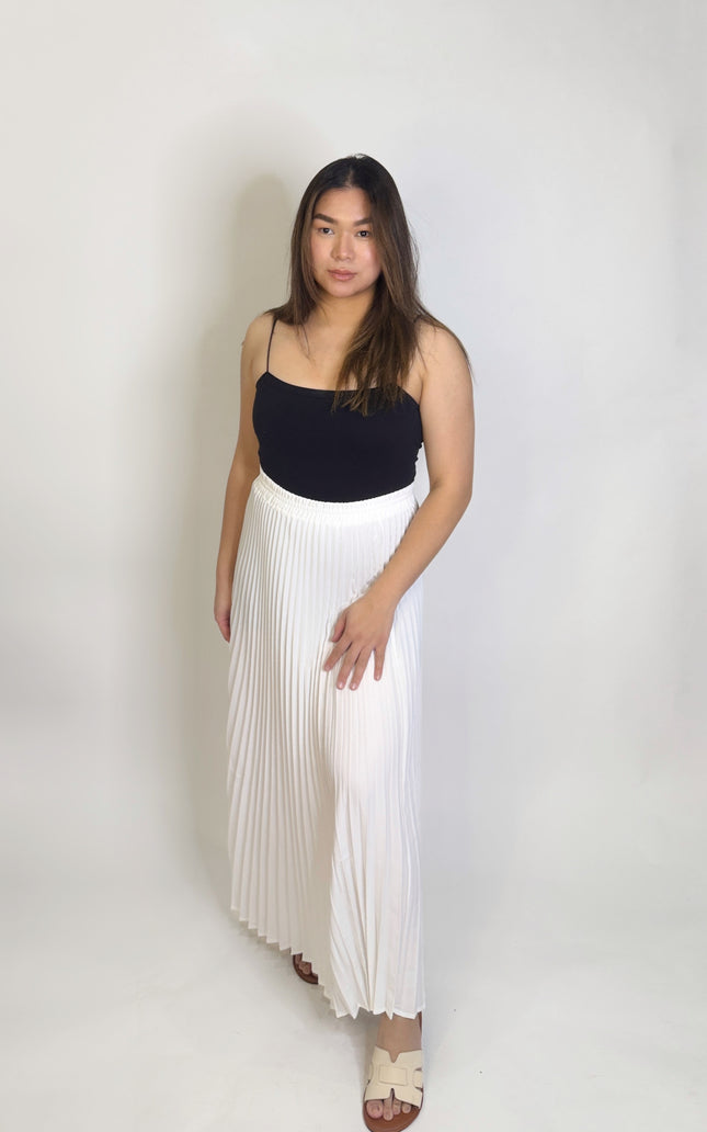 Pleated Maxi Skirt – O/S (24"–46")