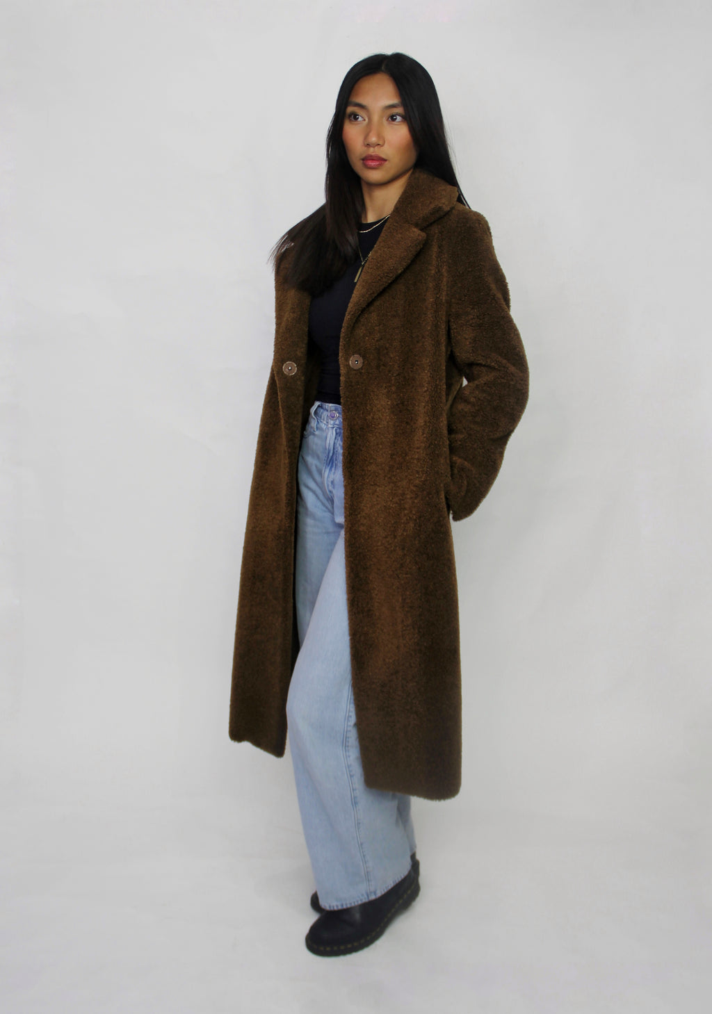 Reversible Shearling Coat - Size S/M
