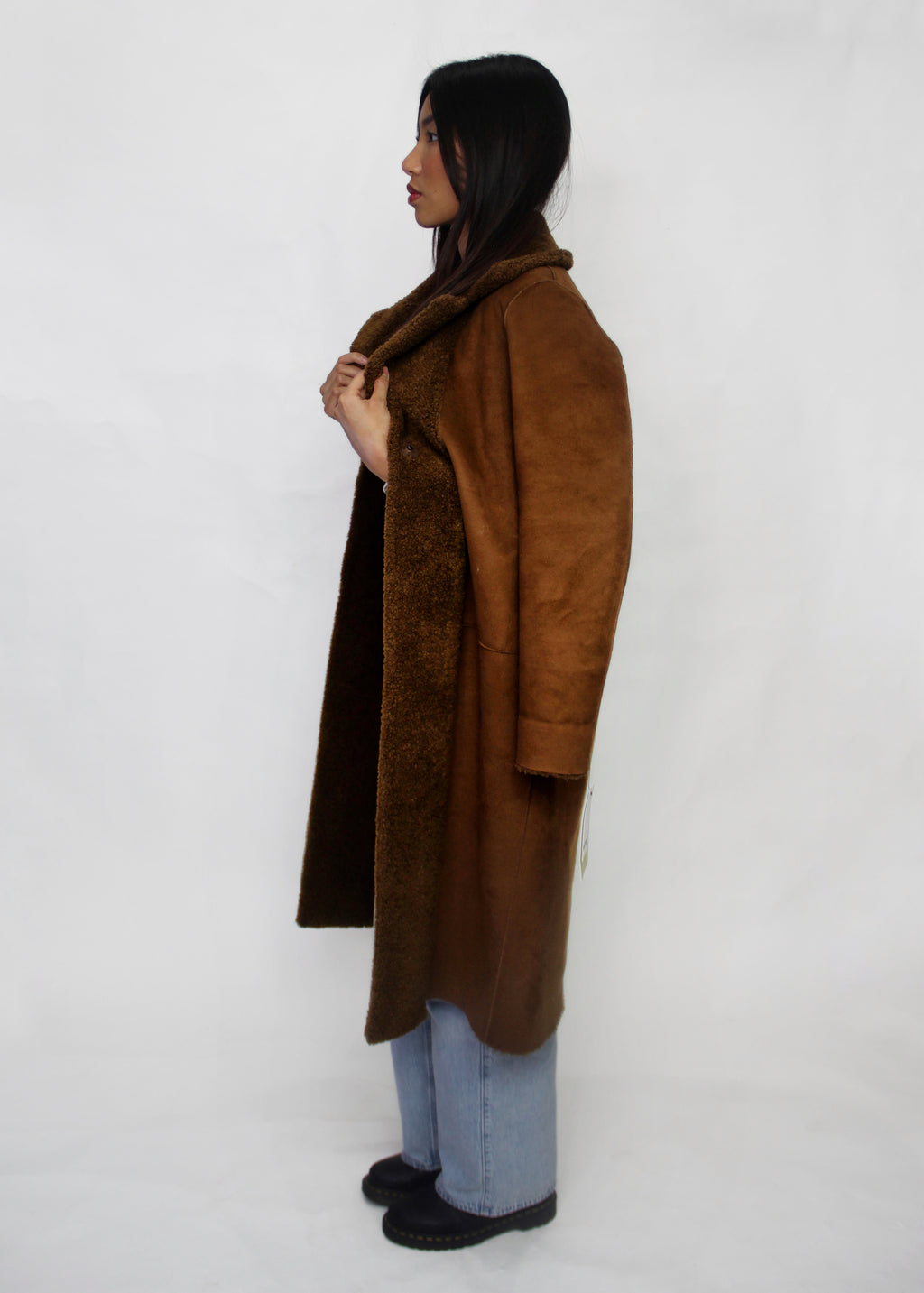 Reversible Shearling Coat - Size S/M