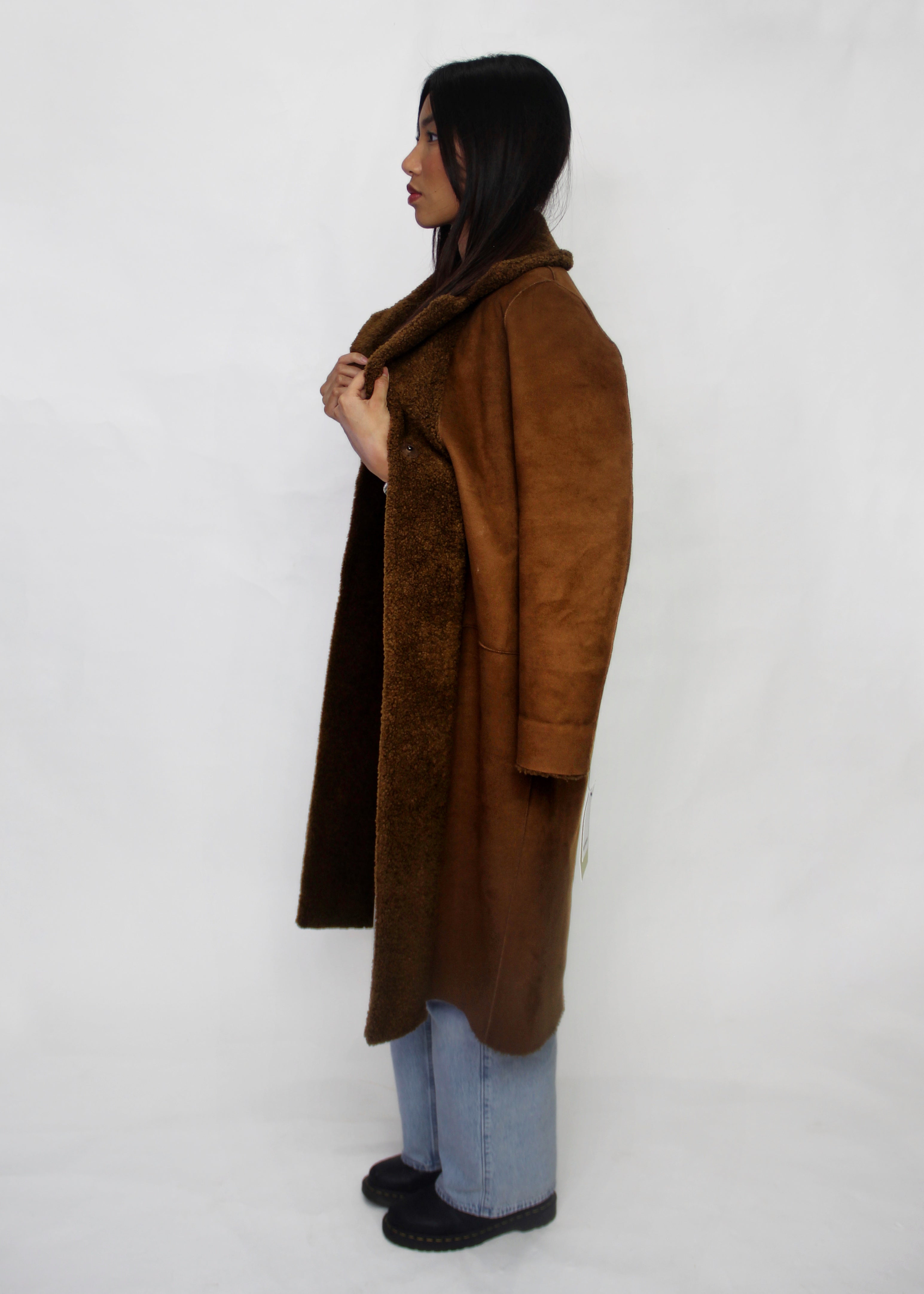 Reversible Shearling Coat - Size S/M