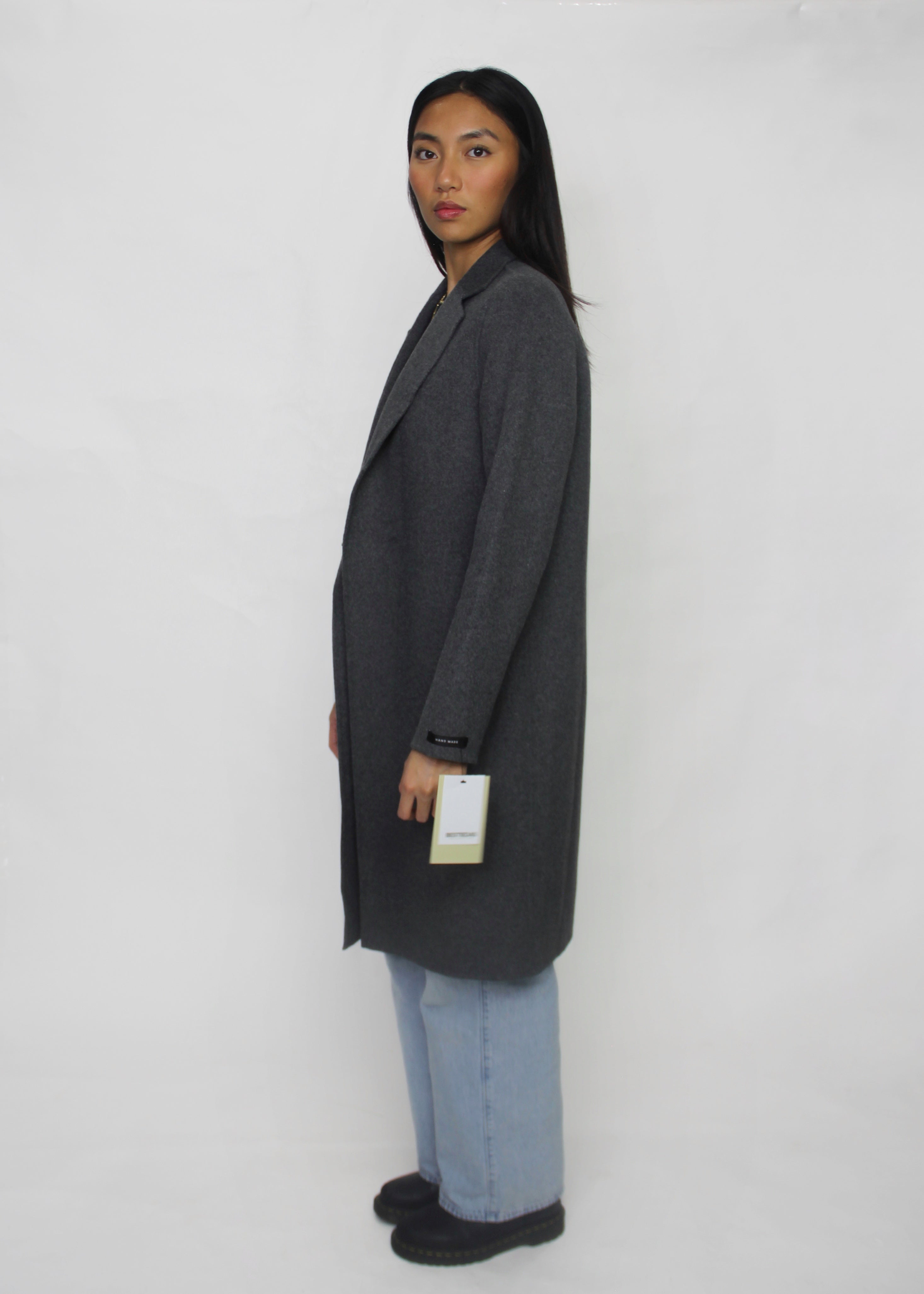 Tailored Grey Wool Coat