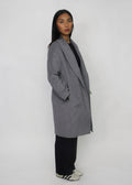 Grey Wool Blend Coat