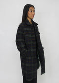 Plaid Wool Coat